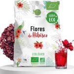 Flor de Jamaica BIO 1kg | Flor de Hibisco Ecológico por Te Frio, Agua de Jamaica, Infusion | Te de Hibisco organico por Dieta Detox Drenante