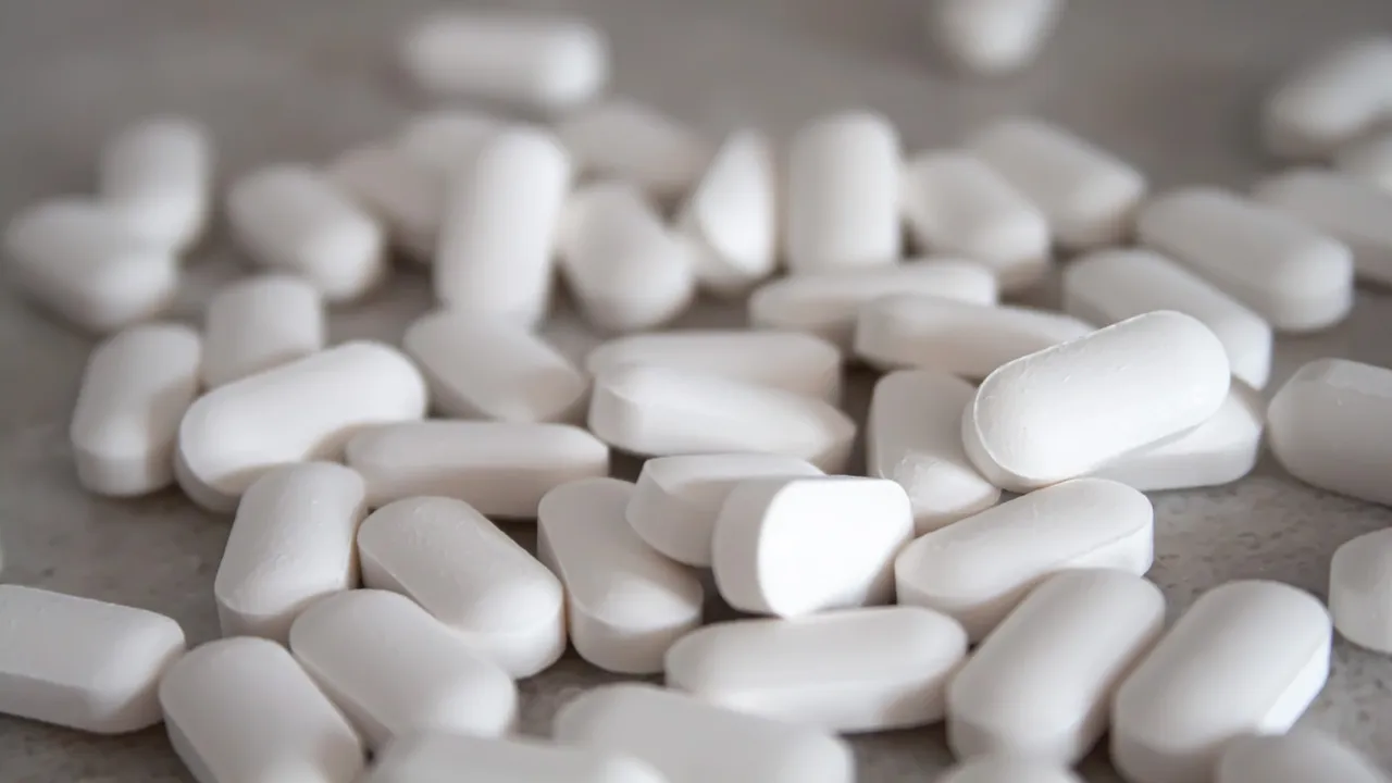 Un cartel con una figura femenina sosteniendo una caja de medicamentos vencidos y una flecha que indica el lugar adecuado para desecharlos 